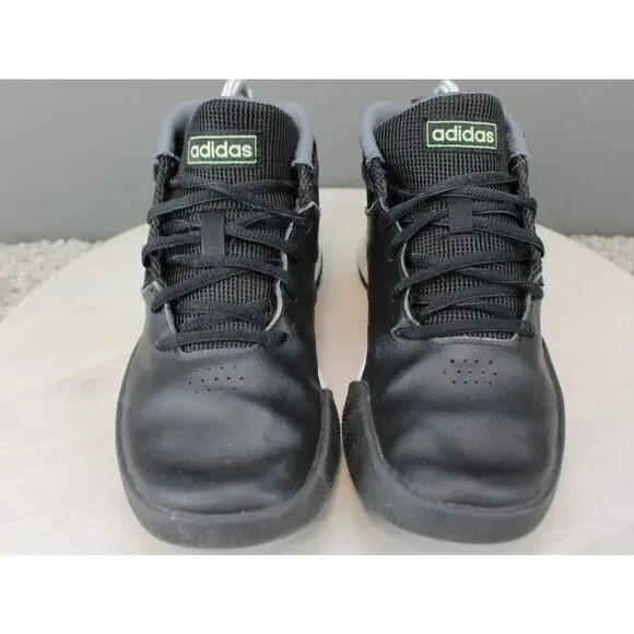 Adidas Cross Em Up 5 Basketball Shoes Youth 6 Black Green Athletic - Picture 2 of 7